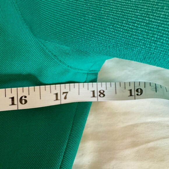 Vintage Teal Green 90s Power Skirt Suit - Picture 14 of 15